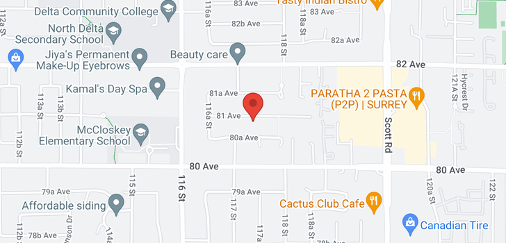 map of 11714 81 AVENUE